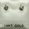 14K White Gold Diamond G-H, VS2-SI1, 0.25ct Earrings