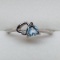 Silver Aquamarine Ring