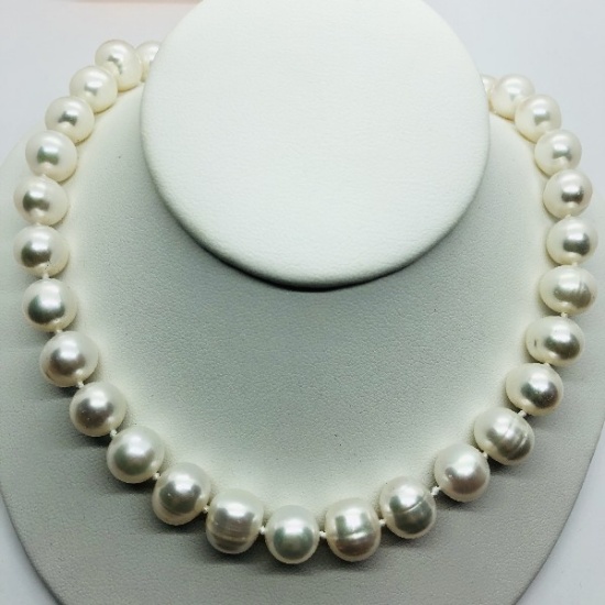 Silver Freshwater Pearl Necklace