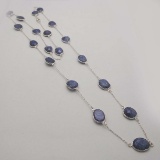 Silver Lapis Lazuli Necklace