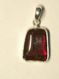 Silver Ammolite  Pendant