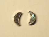 Silver Abalone Earrings