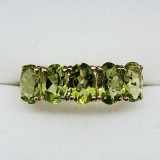 10K Yellow Gold Peridot 2.6ct Ring