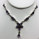 Silver Amethyst Necklace