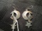 925 Mexico TC-ITO Howling Wolf/Moon/Star Earrings