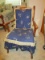 Wooden Chair Vintage Ladder Back, Spindle Arms/Feet