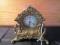 Ornate Design Scallop Motif Mantle Clock Brass Westclock