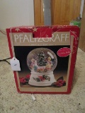 Pflatzgraff Christmas Heritage Snowglobe in Box, Opened, Plays 