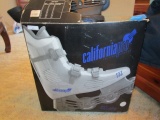 Blue Californiapro TXT500 Roller Skates w/ Bone Shieldz Wrist Guards/Knee Pads