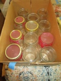 12 Mason/Kerr/Ball Glass Canning Jars