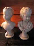 Alexander Co. Bucket Inc. Boy/Girl Resin Bust