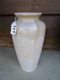 Cream Ceramic Vase Wide To Open Top