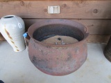 Cast Iron Patio Décor Pot w/ Sand