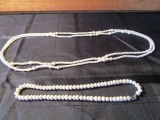 2 Faux Pearl Necklace/Bracelet