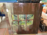 Hand Painted Window Scene Picture Artist Signed C Linder Anderson