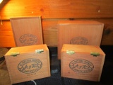 4 El Ray Del Mundo AJR Imported Wooden Cigar Boxes