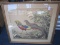 Pheasants Print Picture Signed Conrad Roland in Gilted Wooden Frame/Matt