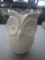White Ceramic Owl Vase
