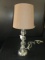 4 Glass Orb Design Lamp w/ Brown Shade