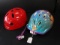 Pair - Dora The Explorer Helmet, M 14 Roller Derby Red Helmet