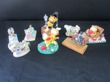 Misc. Lot - Miniature Norman Rockwell Ceramics, Garfield, Etc.