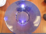 Large Centerpiece Blue Glass Bowl 13