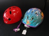 Pair - Dora The Explorer Helmet, M 14 Roller Derby Red Helmet