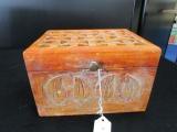 Wooden Storage Trinket Box, Leaf/Lattice Motif