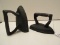 Replica Pair Cast Sad Irons Great Bookends or Door Stops