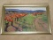 Impressionist Valley Landscape Mountain is Background Print on Artist Board