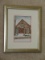 Church w/ Christmas Wreaths Winter Scene Print by Artist Sueanne Hall