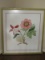 Botanical Paeonia Flowers Original Acrylic on Canvas Artist Signed Shelly White '95