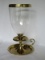 Virginia Metal Crafted Brass Colony Style Chamber Candle Stick w/ Glass Shade