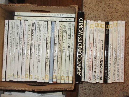 Lot - 30 National Geographic Hardback Books National Parks