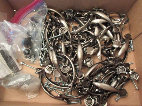 54 Pieces - Classic Design Brushed Pewter Finish Antiqued Patina Cabinet Pulls