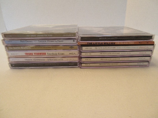 12 CD's Patsy Cline 1-4 Set, Amy Grant, Leann Rimes, Trisha Yearwood, Statler Brothers