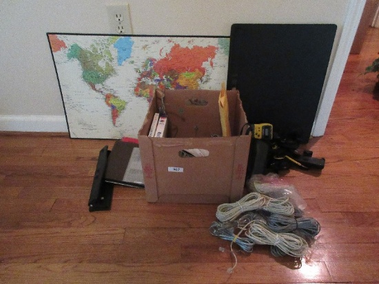 Office Lot - Hole Puncher, Handy Size Note Book, Cords, Picanol Weaving Machines Slide Chart
