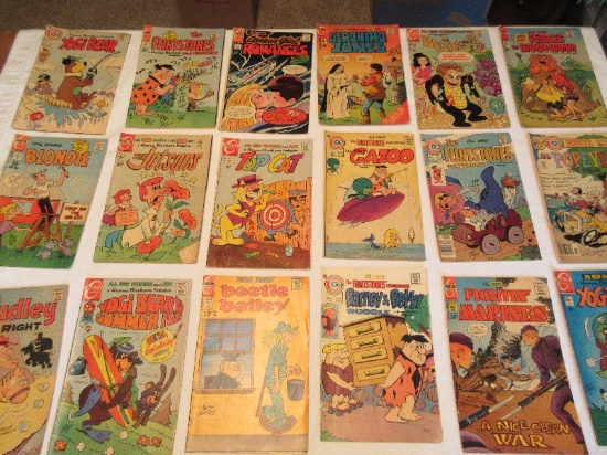 25 Charlton Comics Books Flintstones & Pebbles © 1976 Bugaloo's © 1972