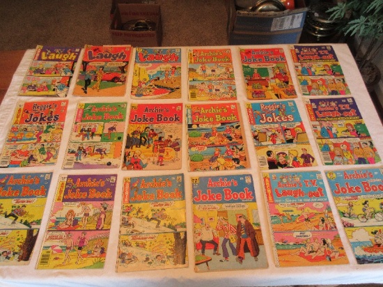 19 Archive Series Comic Books Archies T.V. Laugh-Out Joke Books, Reggie's Wise Guy Jokes