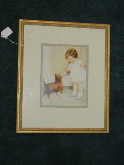 Darling Bessie Pease Gutmann Print Titled "The Rewind"