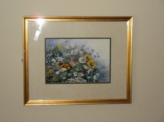 Still Life Wild Flowers Spray Original Water Color