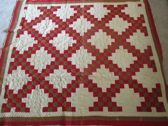 Log Cabin Variation Pattern Summer Quilt