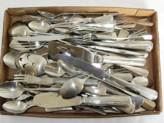Lot - Misc. Stainless Steel Flatware by Oneida, Roberts & Belk 18/10, Community Ltd, Etc.