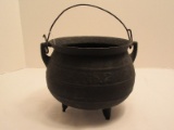 Cast Iron No.2 Cauldron Pot w/ Wire Handle & Three Toed Base