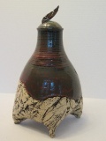 Dale Duncan Pottery Textured Vessel Series Contrasting Surface Design Pot