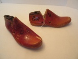 2 Vintage Wooden Shoe Forms Empire Branch Sept. 1951 Stamped Chap ID