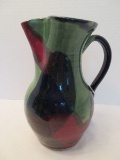 J&S Beaumont Pottery Pitcher Mottled Abstract Design Valle Crucis N.C.