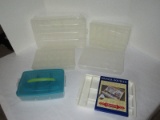 Lot - 5 Plastic Compartmentalized Containers & Drawer Doubler Great for Jewelry & Crafts