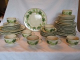 49 Pieces - Franciscan Earthenware Ivy American Pattern Dinnerware