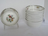 8 Pieces - Royal Doulton Fine China Kingswood Pattern Red, Blue, Yellow Flowers